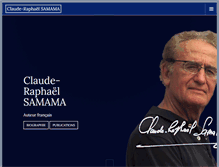 Tablet Screenshot of claude-raphael-samama.org